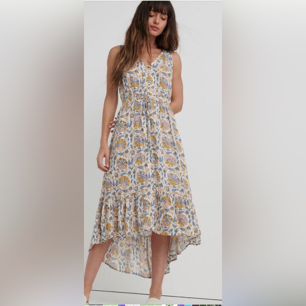 Lucky Brand Floral Print Dress Size l